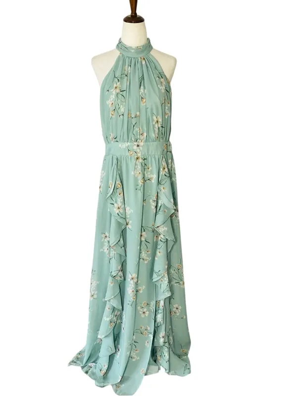 BIRDY GREY Joyce Floral Halter Maxi Dress - Image 3