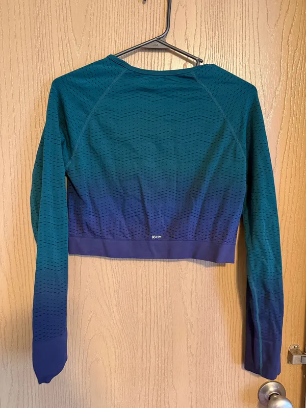Hurley Green/Blue Ombré Athletic Long sleeve - Image 2