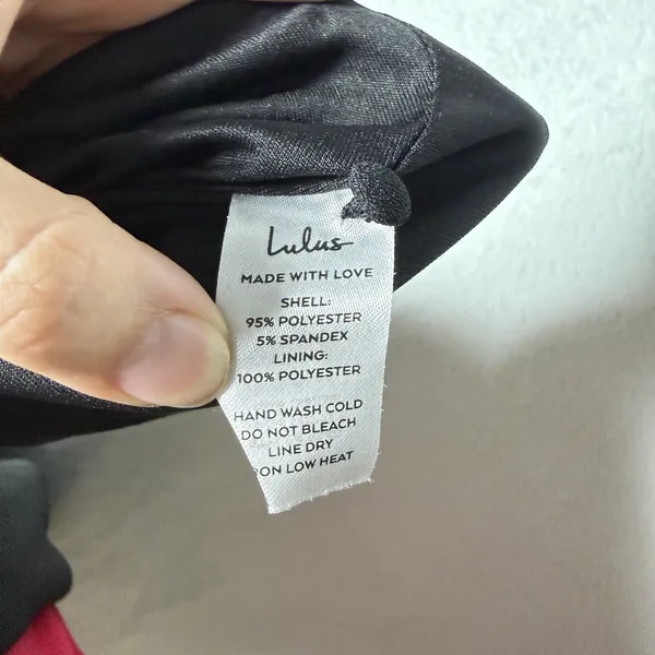 Lulus Black Mermaid Spaghetti Strap Peek-A-Boo Back Detail Full Gown Black XL - Image 8