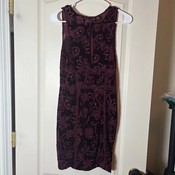 Intimately Free People Burnout Babe Purple Velvet Mini Bodycon Sleeveless Dress - Image 2
