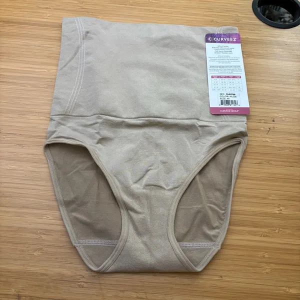Shapermint Curveez Medium Nude Signature Control High Waist Brief Shapewear - Image 2