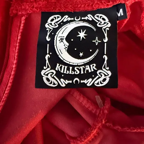 KILLSTAR Red Velvet Corset Top - Image 5