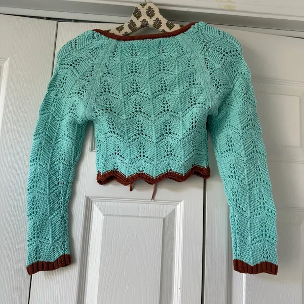 Urban Outfitters Crochet Sweater Crop Top - Image 6