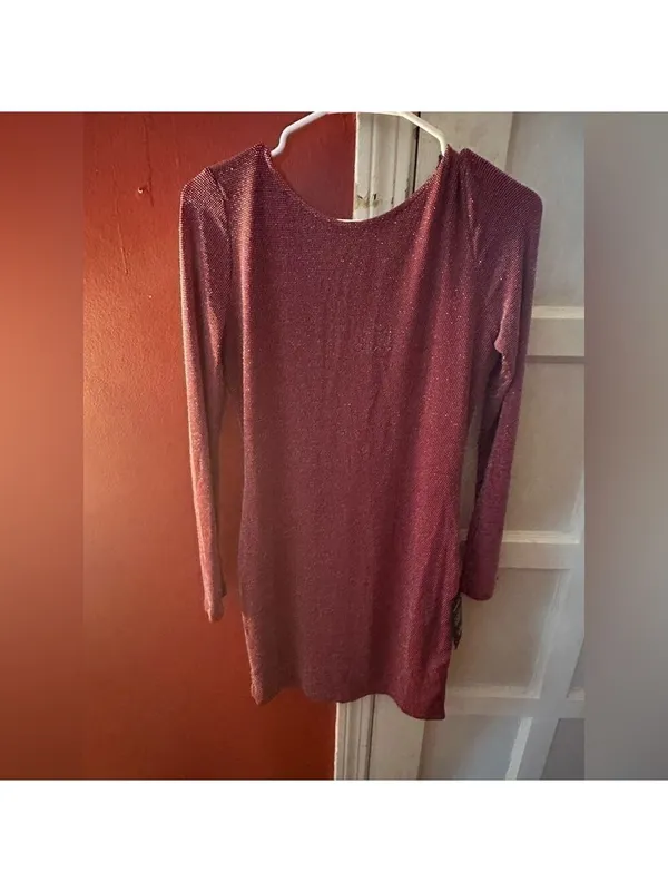 Lulus Gift of Love Red and Silver Backless Long Sleeve Bodycon Dress - Image 14