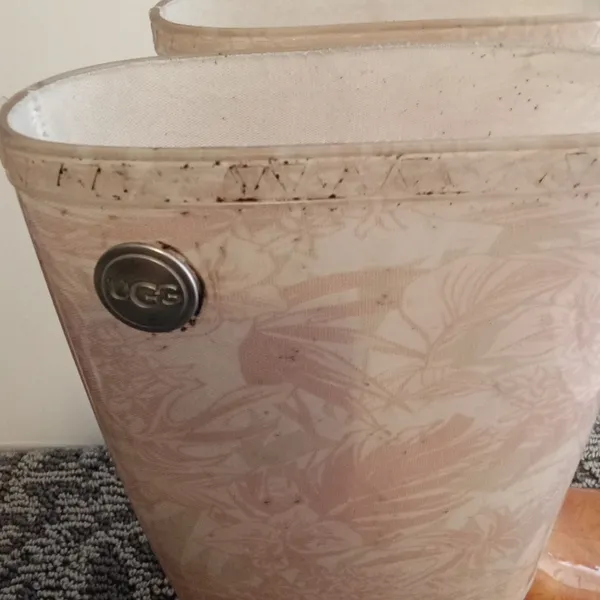 UGG Australia Rain Boots Fur In Sole Waterprof Island Floral Womens 7 - Image 2