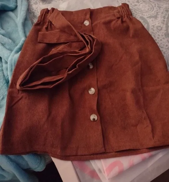 Brown Mini Skirt - Image 2