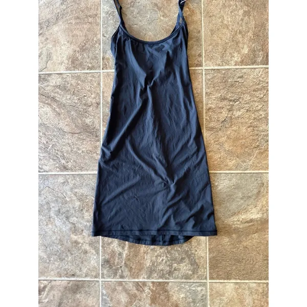 Skims Fits Everybody Slip Dress Onyx Size XS - Image 4