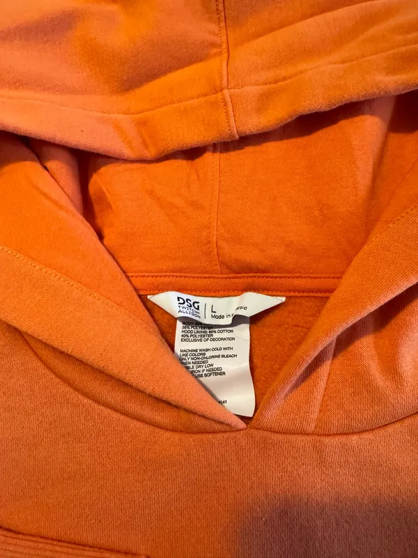DSG cropped hoodie Orange Size L - Image 2