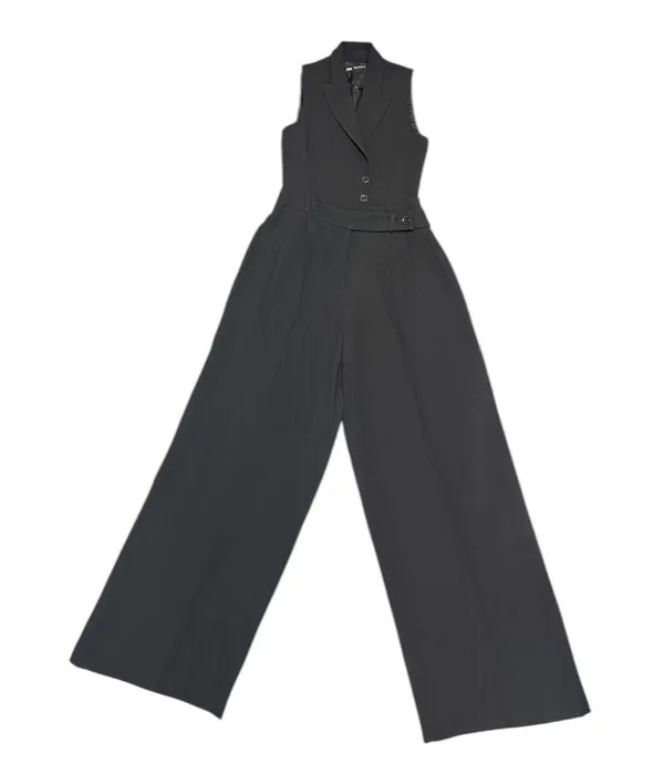 ZARA Black Sleeveless Oversized Vest Jumpsuit - Image 18