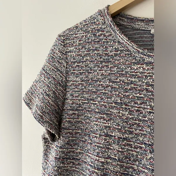 Zara Tweed Rainbow Frill Dress with Pearl‎ Detail - Image 4