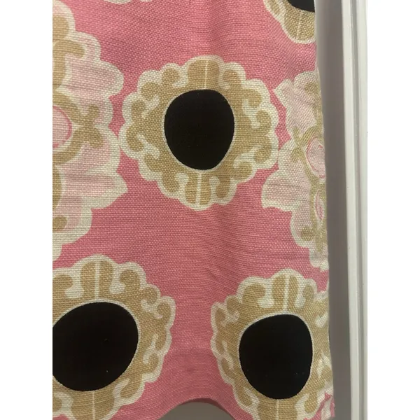 LILLY PULITZER Skirt Sz 6 Pink Tan Black Medallion Print Lined Zip Preppy Beach - Image 2