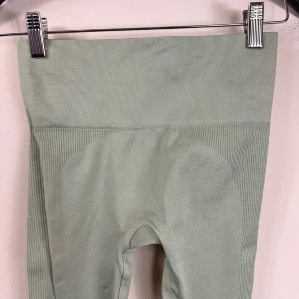 SET Active Seamless‎ High Waist Leggings Sage Green Athleisure Workout Size XS/S - Image 4