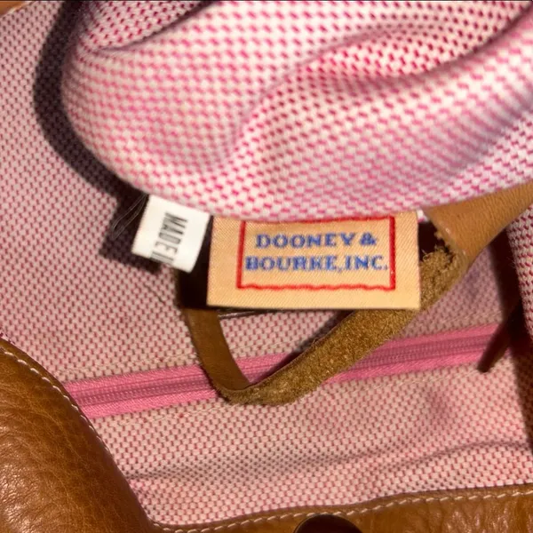 Vintage Dooney & Bourke Cream Monogram Large Hobo Shoulder Bag - Image 11