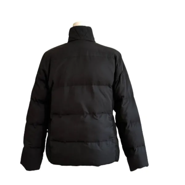 Talbots Puffer Coat Jacket Black Reversible Brown Down Puffer Medium Petite - Image 4