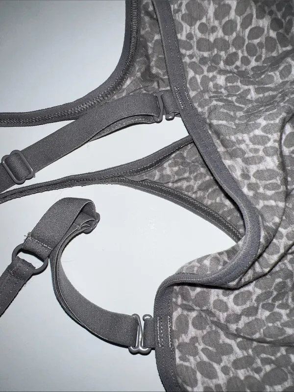 Old Navy Grey Leopard Print Stretch Bralette - Image 8