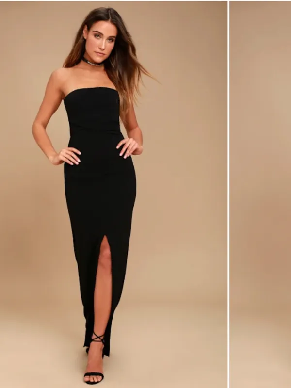 LULUS Prom Chic Wedding Holiday Sexy Elegant Vixen Sophisticated Cocktail Maxi - Image 4
