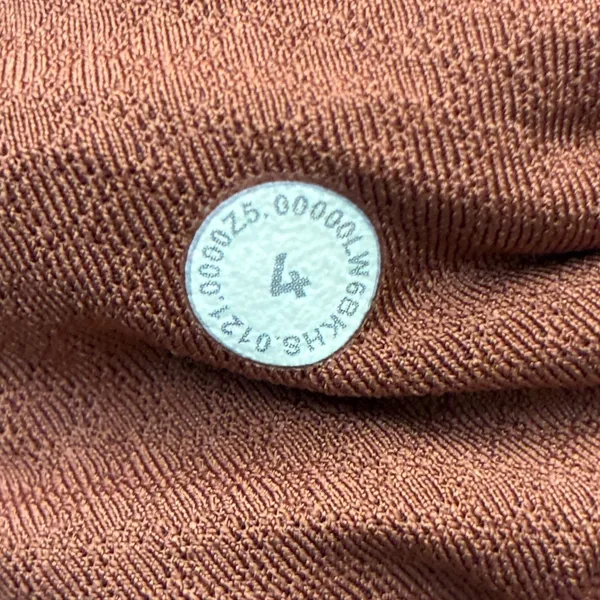 Lululemon Mid Rise 7/8 Leggings Dark Terracotta Mesh Panels Athleisure Size 4 - Image 6