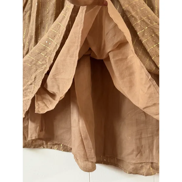 Sundress REVOLVE Chicago Long Maxi Dress XS/S Gold Sequin Lurex Boho Resort NWT - Image 9