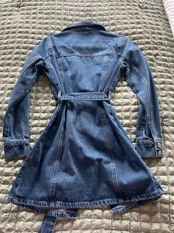 Forever 21 denim dress with belt, Size XS #denim #dress - Image 2