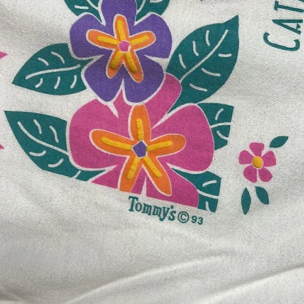 90s Vintage Catalina Island Ca Puff Print Tshirt large - Image 3