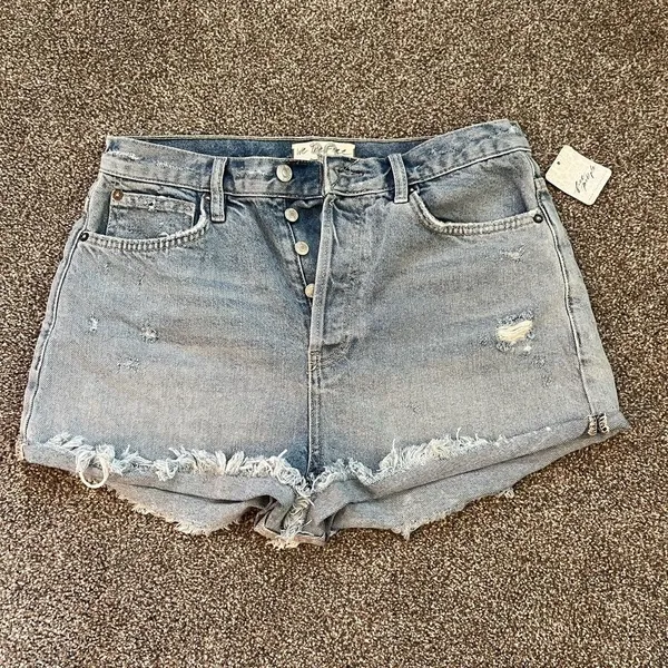 Free People Fox Trott‎ Denim Shorts - Image 5