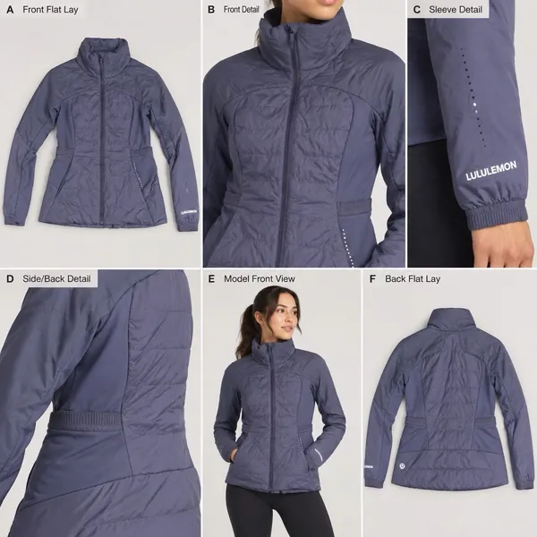 Lululemon Down For it All Jacket Sizes Light Blue/purple 4 - Image 2