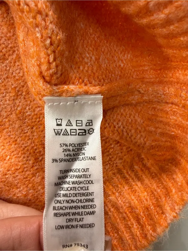 cupcakes & cashmere Pink to Orange Ombre Crewneck Sweater - Image 6