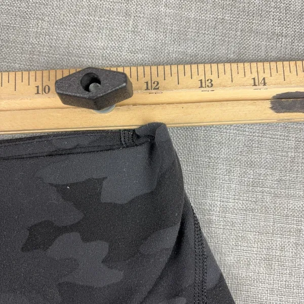 Lululemon Leggings Womens 8 Black Camo High Rise Ankle Pockets Yoga Gym Workout - Image 5