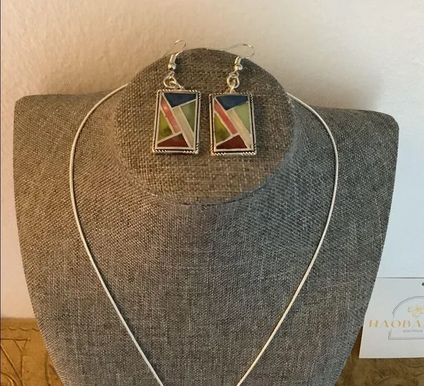 Handmade Artistic sterling 925 necklace set - Image 5