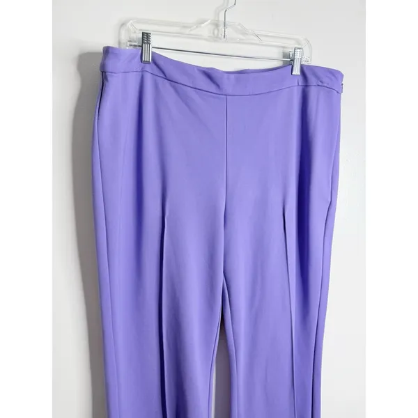 On 34th‎ Purple Wide Leg Trouser Pant Center Seam XXL Quiet luxury Minimalist - Image 6
