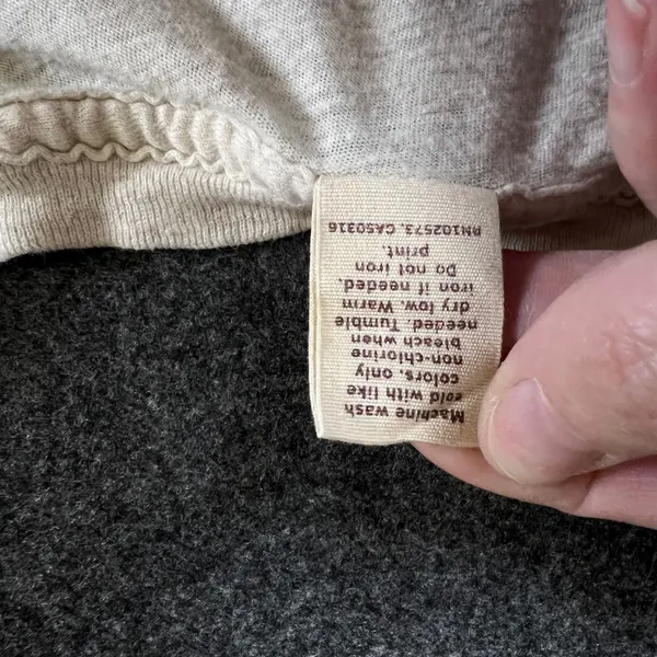 Hollister Womens Single All The Way Graphic Tee Oatmeal Heather Large Y2K VTG - Image 10