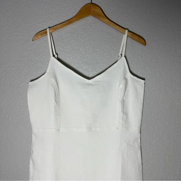 DEREK HEART Womens White Denim Short Body‎ Con Cocktail Dress Juniors XL NEW - Image 5