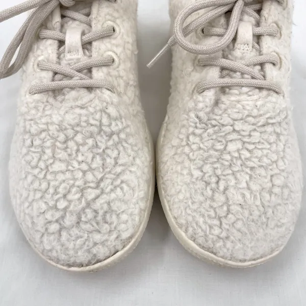 Allbirds Wool Sneakers Runner Fluffs White Merino Wool Athletic Shoes US Size 9 - Image 5