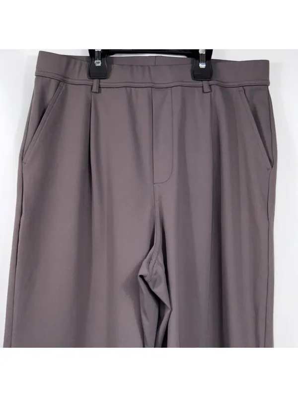 Halara Grey Straight Leg Stretch Pants - Image 2