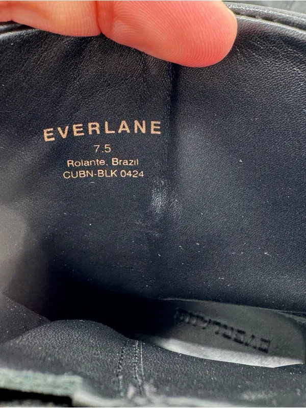 NEW Everlane‎ The Havana Boot Black Leather Size 7.5 Neutral Western Minimalist - Image 2