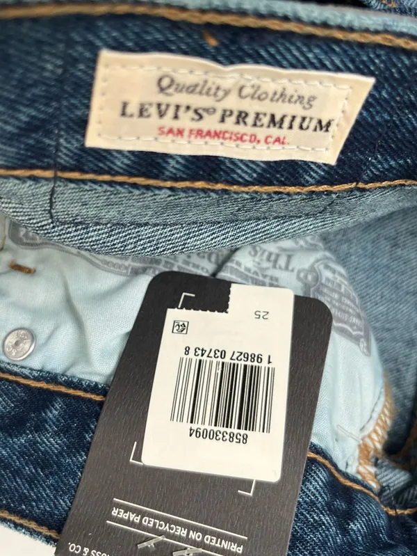 Levi’s 501 mid thigh jeans shorts NEW 25 - Image 8