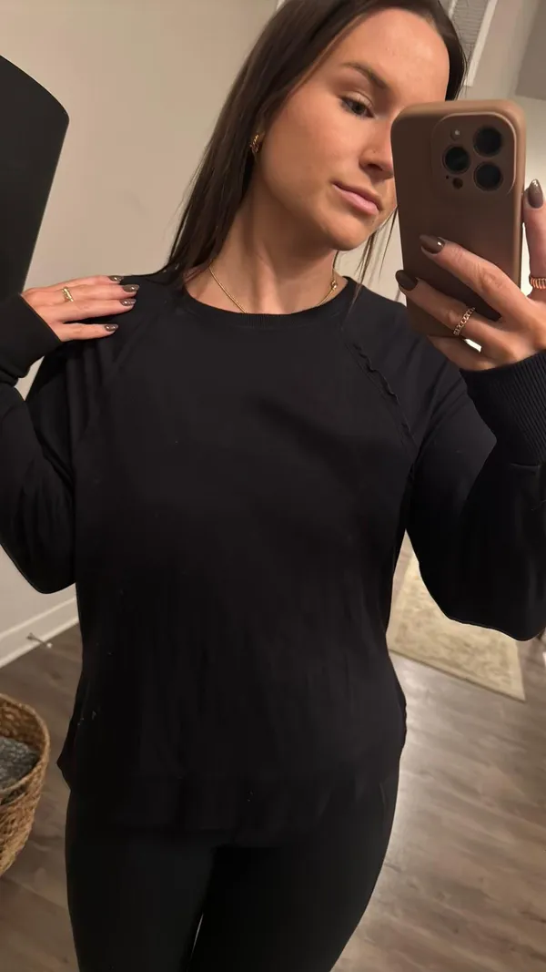 Black workout top Size XS - Image 5