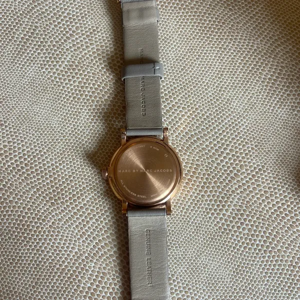 Gray Rose Gold Leather Marc by Wristwatch - Image 4