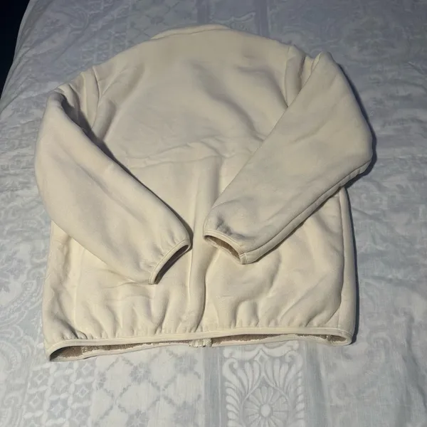 Cream Teddy women Jacket Size L - Image 2