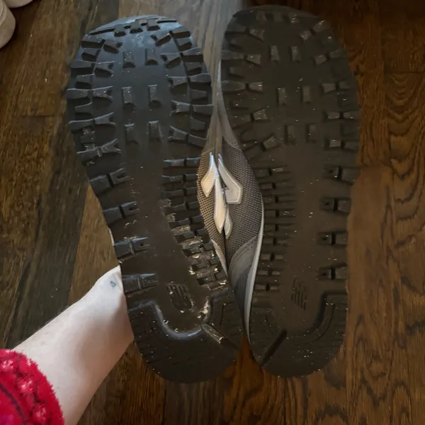 New Balance Charcoal and White Athletic Shoes - Image 4