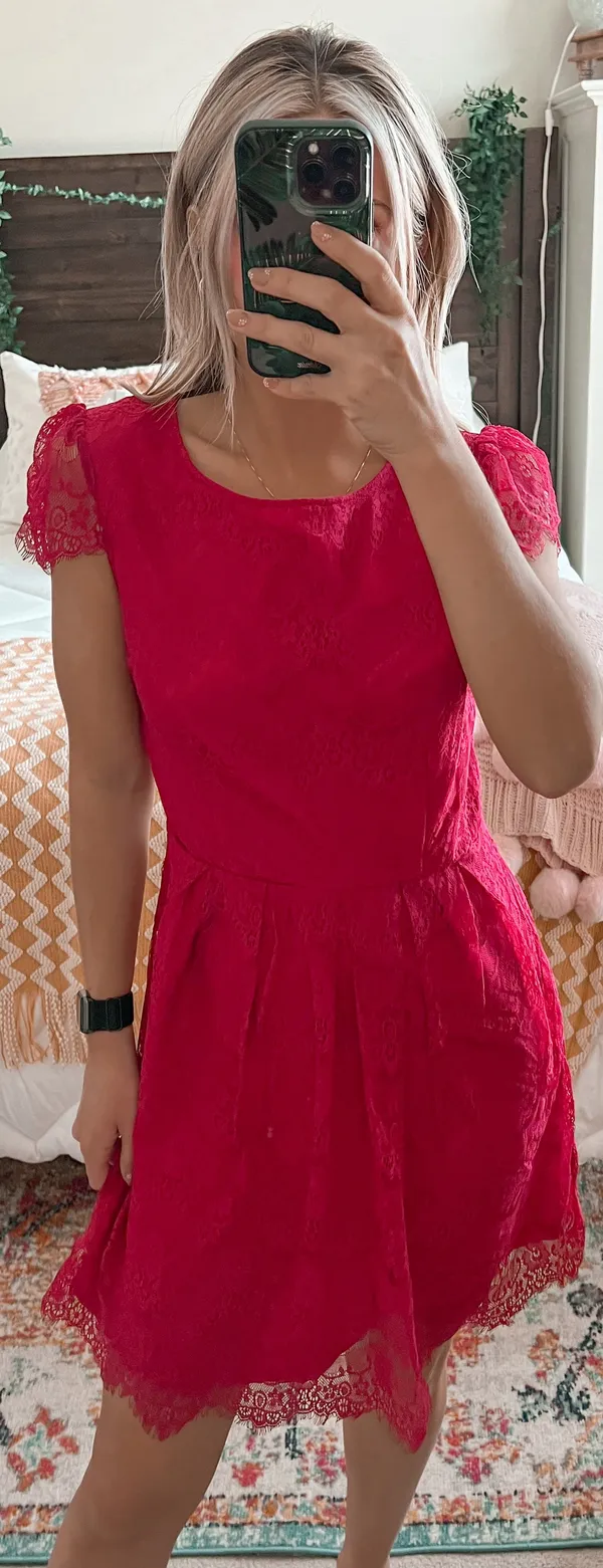 Nordstrom Pink Lace Dress - Image 2