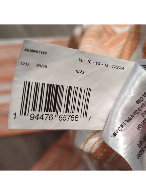 Roxy Orange And White Striped Linen Blend Pants Size XL - Image 8