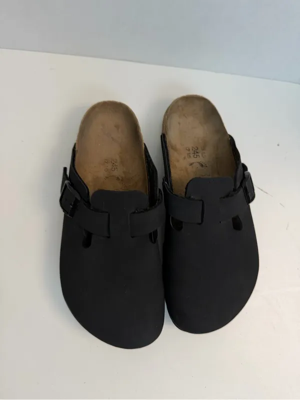 Birkenstock Clogs Boston Birki’s Potato Slip On Comfort Travel Lightweight Black - Image 3