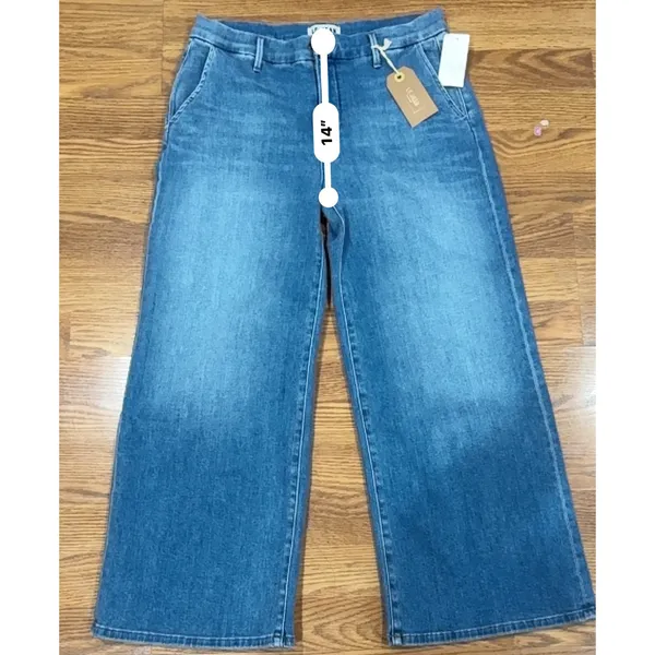 Le Jean Jude High Waist Wide Leg Trouser Jeans Denim Size 29 - Image 6