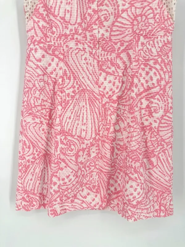 Lilly Pulitzer Kaylee Shift Dress Hubba‎ Bubba Sea Cups Pink Size 8 - Image 9