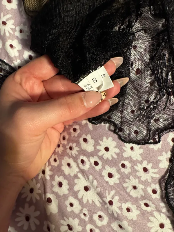 Lace black going out Amazon top - Image 2