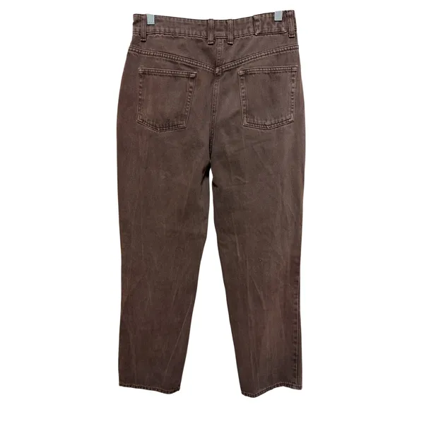 Collusion x005 Womens Brown‎ Straight Leg High Rise Button Fly Jeans Size 30 - Image 2