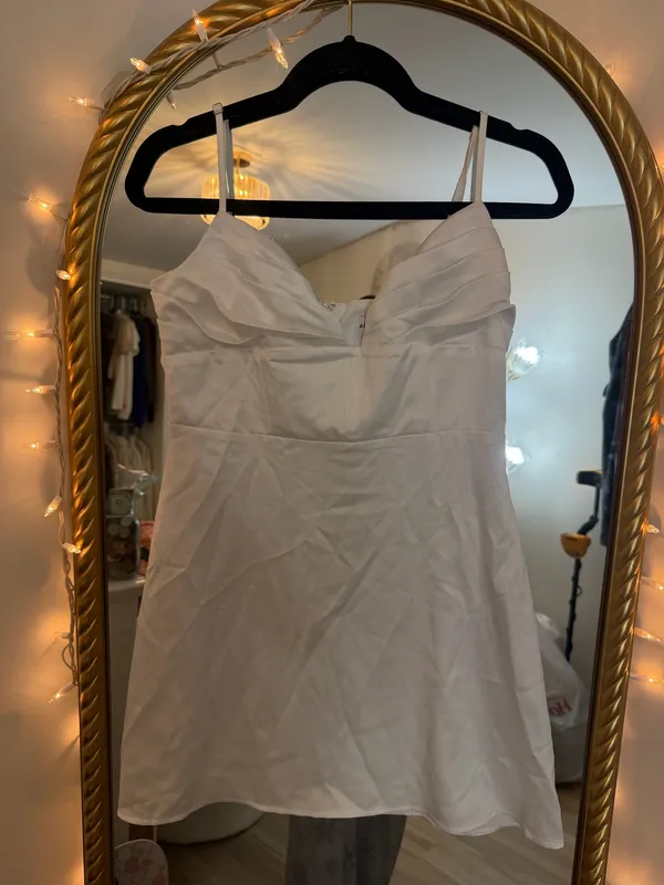 Princess Polly White Dress Mini - Image 3
