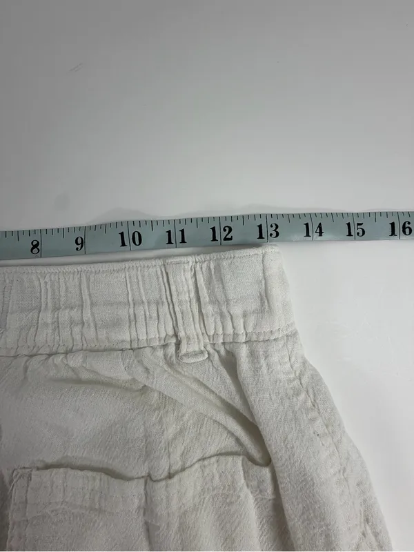Hollister Ultra High Rise Baggy Cargo Pants Cream Ivory Wide Leg Y2K Womens‎ XS - Image 3