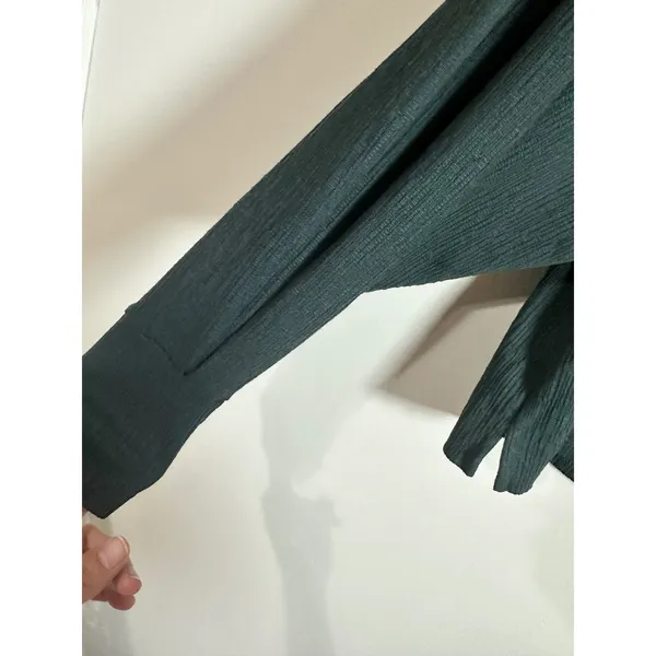 Banana Republic Womens XS Dark Green Ribbed V-Neck‎ Dolman Sleeve Knit Top - Image 4